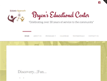 Tablet Screenshot of bryanseducationalcenter.com